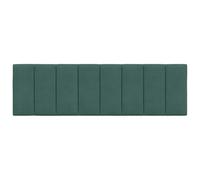 CIOURSTO Coussin de Tête de Lit Minimaliste Moderne, Dossier de Lit à Rayures Verticales avec Sangles de Fixation, Coussin d'oreiller Doux pour Chambre à Coucher (160 cm)