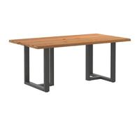 CIOURSTO Dining Table - Solid Oak Table for Kitchen, Dining Room and Bistro (180 x 100 x 74 cm)