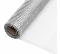 CIOURSTO Écran Anti-insectes en Rouleau de Maille en Aluminium, Filet de Fenêtre également utilisé comme Clôture de Cage pour Animaux de Compagnie et Couvercle D'ampoule, Argent (60 x 2000 cm)