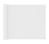 CIOURSTO Écran de Balcon - Tissu Oxford Enduit de PU, Imperméable et Protection Ultraviolet, Pare-Soleil/écran de Balcon, œillets en Aluminium et Corde incluses (Blanc #36)