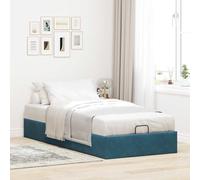 CIOURSTO Ottoman Bed Frame-Velvet Fabric Storage Bed Frame for Bedroom (100 x 200 cm)