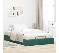 CIOURSTO Ottoman Bed Frame-Velvet Fabric Storage Bed Frame for Bedroom (120 x 200 cm)