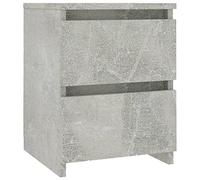 CIOURSTO Table de Chevet en Bois, Bois D'ingénierie, Petite Armoire D'appoint de Chambre avec 2 Tiroirs pour Photos, Décorations ou Fleurs, 30 x 30 x 40 cm ((1pcs))