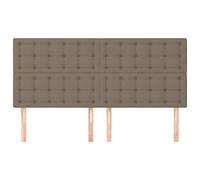 CIOURSTO Tête de Lit Capitonnée 2 Pièces en Tissu Hauteur Réglable Bouton de Dossier de Lit Têtes de Murales Capitonnées pour la Décoration de la Chambre à Coucher (180 cm de Haut)