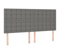 CIOURSTO Tête de Lit Capitonnée 2 Pièces en Tissu Hauteur Réglable Bouton de Dossier de Lit Têtes de Murales Capitonnées pour la Décoration de la Chambre à Coucher (160 cm de Haut)