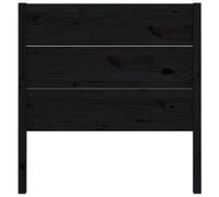 CIOURSTO Tête de Lit en Bois de Pin Massif pour Lit, Finition Naturelle Non Traitée, Complément de Cadre de Universel pour Chambre Adulte (96 x 100 cm)