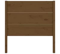CIOURSTO Tête de Lit en Bois de Pin Massif pour Lit, Finition Naturelle Non Traitée, Complément de Cadre de Universel pour Chambre Adulte (81 x 100 cm)