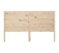 CIOURSTO Tête de Lit en Bois de Pin Massif pour Lit, Finition Naturelle Non Traitée, Complément de Cadre de Universel pour Chambre Adulte (206 x 100 cm)