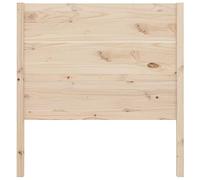 CIOURSTO Tête de Lit en Bois de Pin Massif pour Lit, Finition Naturelle Non Traitée, Complément de Cadre de Universel pour Chambre Adulte (81 x 100 cm)
