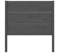 CIOURSTO Tête de Lit en Bois de Pin Massif pour Lit, Finition Naturelle Non Traitée, Complément de Cadre de Universel pour Chambre Adulte (96 x 100 cm)