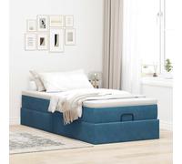 CIOURSTO Velvet Upholstered Ottoman Bed Frame - Bedroom Storage Bed Frame with Spacious Under-Bed Compartment, Hydraulic Lift Access, Comfortable & Stylish Home Decor (100 x 200 cm)