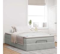 CIOURSTO Velvet Upholstered Ottoman Bed Frame - Bedroom Storage Bed Frame with Spacious Under-Bed Compartment, Hydraulic Lift Access, Comfortable & Stylish Home Decor (120 x 190)