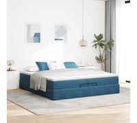CIOURSTO Velvet Upholstered Ottoman Bed Frame - Bedroom Storage Bed Frame with Spacious Under-Bed Compartment, Hydraulic Lift Access, Comfortable & Stylish Home Decor (200 x 200 cm)