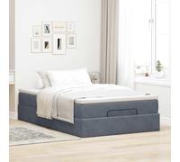 CIOURSTO Velvet Upholstered Ottoman Bed Frame - Bedroom Storage Bed Frame with Spacious Under-Bed Compartment, Hydraulic Lift Access, Comfortable & Stylish Home Decor (120 x 190)