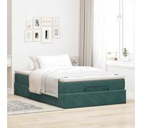 CIOURSTO Velvet Upholstered Ottoman Bed Frame - Bedroom Storage Bed Frame with Spacious Under-Bed Compartment, Hydraulic Lift Access, Comfortable & Stylish Home Decor (120 x 190)