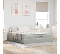 CIOURSTO Velvet Upholstered Ottoman Bed Frame - Bedroom Storage Bed Frame with Spacious Under-Bed Compartment, Hydraulic Lift Access, Comfortable & Stylish Home Decor (180 x 200 cm)