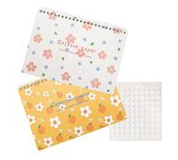 CIOUYAOS Lot de 2 livres d'autocollants vierges avec ruban adhésif double face en acrylique - Papier mat réutilisable pour enfants et adultes (A5, 21 x 15 cm)