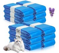 CIOXSOIO 12 Pièces Recharge Poubelle a Couche, 4.5m Sacs à Litière pour Chats, Résistance Barrière Anti-Odeurs, Compatible avec Litter Genie LitterLocker, Tous Les Types de Recharges