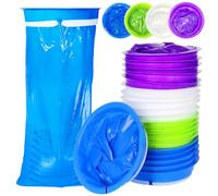 CIOXSOIO 20 Pièces Sac Vomissement Voiture 1000ml, Sac a Vomi Haute Densité avec Bouton-Pression, Sac de Collection Vomi pour Voiture et Voyage pour Femmes Enceintes Urgences Malades Enfant Adulte