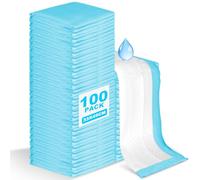 CIOXSOIO Lot de 100 Alese Jetable Bebe, 33 × 45cm Matelas à Langer Bébé Respirantes, Tapis de Change Ultra Doux Anti-Fuite Absorption Imperméables, pour Table à Langer et Lit Bébé