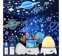 CIOXSOIO Projecteur de ciel étoilé pour enfant avec 8 films, veilleuse pour enfant, projecteur d'étoiles Bluetooth, projecteur Galaxy, cadeaux de Noël pour garçons et filles, décoration de chambre