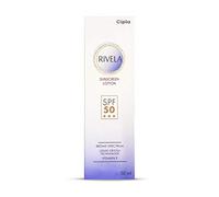 Cipla Rivela SPF50 Crème solaire 50 ml Haute protection solaire résistante à l'eau Convient à tous les types de peau et âges