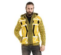 Cipo & Baxx Cardigan à capuche pour homme CP256, jaune, M