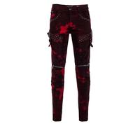 CIPO & BAXX Pantalon cargo rouge / bourgogne, Taille 36