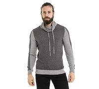 Cipo & Baxx Série de pulls pour homme : pull en tricot élégant au design moderne avec une grande tenue parfaite pour les loisirs, la vie quotidienne et les tenues streetwear cool, Cp264 Gris, XXL