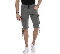 Cipo & Baxx Short Bermuda Capri pour Homme Jeans Denim - Gris - Large