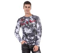 Cipo & Baxx Sweat-Shirt à Manches Longues pour Homme, Gris, S