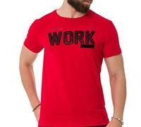 Cipo & Baxx T-shirt à manches courtes pour homme CT737, Rouge (734), L