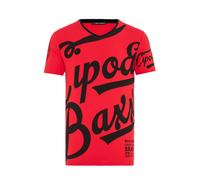 CIPO & BAXX T-Shirt 'CT635' rouge / noir, Taille S