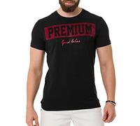 Cipo & Baxx T-shirt imprimé strass hommes manches courtes coton CT732, Noir , L