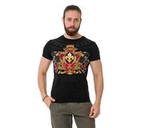 Cipo & Baxx T-shirt pour homme, 100 % polyester, respirant et élégant, parfait pour le quotidien et les loisirs, Noir , XXL