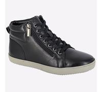 Cipriata Adalia Chic Créateur Mode Double Zip Cheville Bottes Femmes Noir