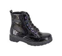 Cipriata Adria Bottines de combat avec lacets et fermeture Éclair Noir verni, Noir , 30 EU