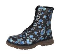 Cipriata Annetta Bottines en cuir marron à lacets pour femme avec fermeture éclair, taille EU: 12.5, bleu/noir, 38 EU