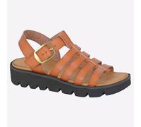 Cipriata Azia Sandales À Talons Wedge Casual Pour Femmes Tan