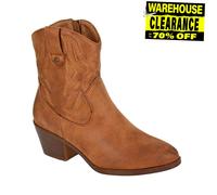 Cipriata Bertilla Ouest Cowgirl Femmes Mémoire Mousse Bottines Fermeture Éclair