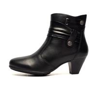 Cipriata Claretta Mémoire Mousse Femmes Décontracté Cuir Mode Bottine Noire