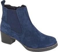Cipriata - Damen Stiefeletten "Alessina", Wildleder DF2468 (42 EU) (Marineblau)