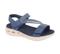 CIPRIATA ELENA L658 Sandales d'été légères et élastiques pour femme Fermeture double toucher, bleu marine, 36 EU