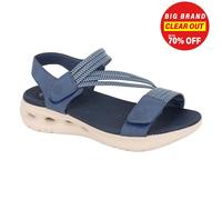 CIPRIATA ELENA L658 Sandales d'été légères et élastiques pour femme Fermeture double toucher, bleu marine, 36 EU