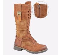 Cipriata Gabriela Femmes Mémoire Mousse Décontracté Robe Mode Jambe Bottes Fauve