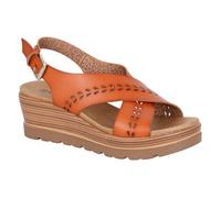 Cipriata Gavina Sandales À Talons Wedge Sling Back Femme Mode Décontractée Tan