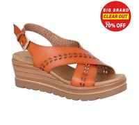 Cipriata Gavina Sandales À Talons Wedge Sling Back Femme Mode Décontractée Tan