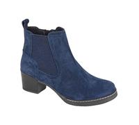 Cipriata L541 ALESSINA Bottines en daim véritable, bleu marine, 37 EU