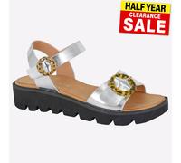 Cipriata Mimi Sandales Compensées Femme Mode Casual Vacances Argent