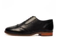 Cipriata Natasha Femmes Cuir Robe Mode Créateur Chaussures Brogues Noir